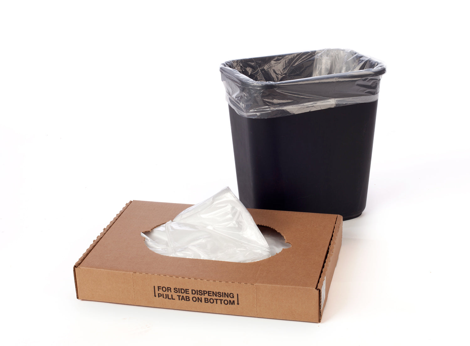 4 Gallon Clear Trash Bags 17x18 6 Micron 2000 Bags