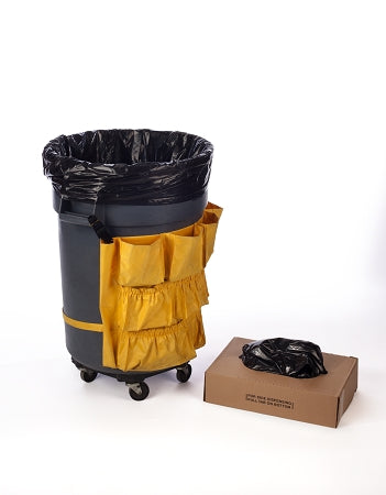 31-33 Gallon Black Trash Bags 33x39 1 Mil 150 Bags