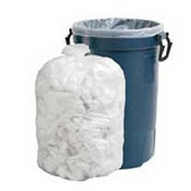 40-45 Gallon White Trash Bags 40x46 0.8 Mil 100 Bags