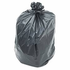 55-60 Gallon Gray Trash Bags 38x58 1.3 Mil 100 Bags