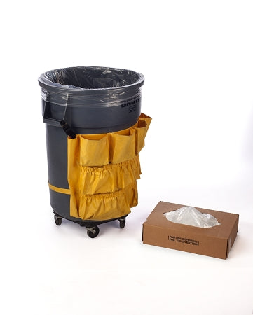 31-33 Gallon VALUE Clear Trash Bags 33x40 13 Micron 500 Bags